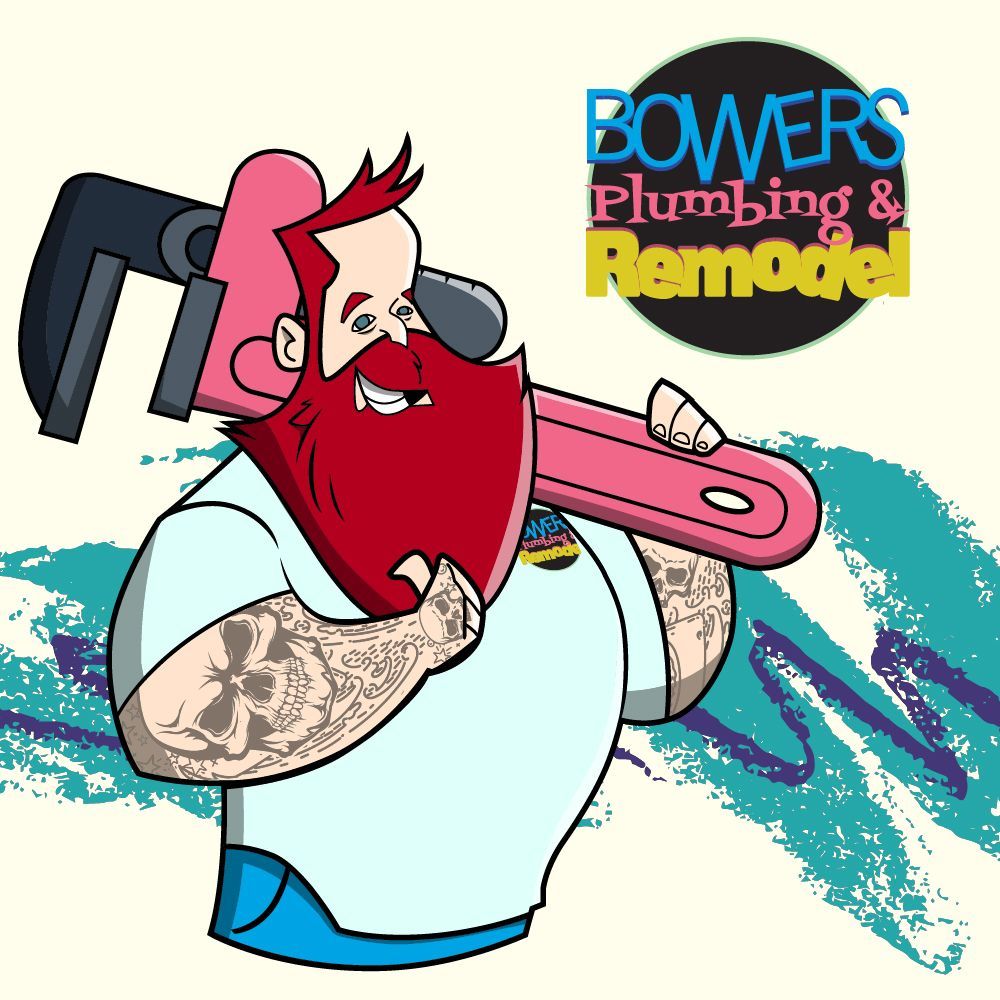 bowers plumbing and remodel cartoon image 1