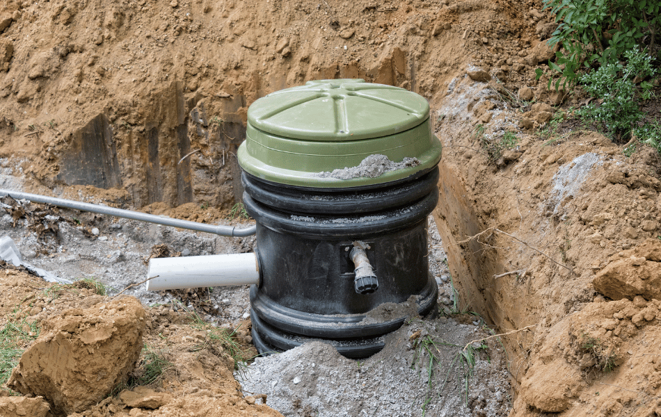 puyallup sewage grinder pump install