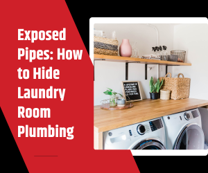 Exposed Pipes How to Hide Laundry Room Plumbing