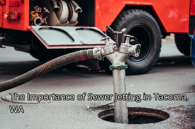 The Importance of Sewer Jetting in Tacoma, WA The Importance of Sewer Jetting in Tacoma, WA