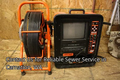Contact Us for Reliable Sewer Service in Carnation, WA