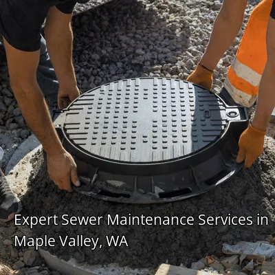 Expert Sewer Maintenance Services in Maple Valley, WA