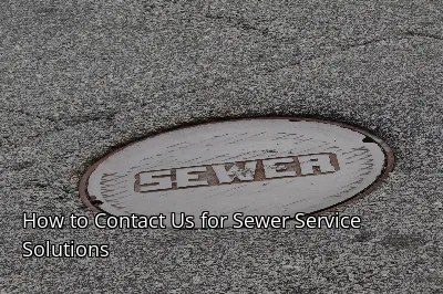 How to Contact Us for Sewer Service Solutions