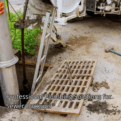 Professional Plumbing Solutions for Sewer Backups