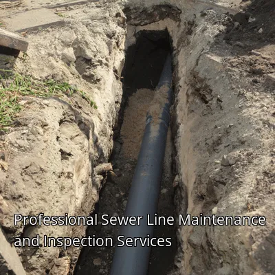 Professional Sewer Line Maintenance and Inspection Services