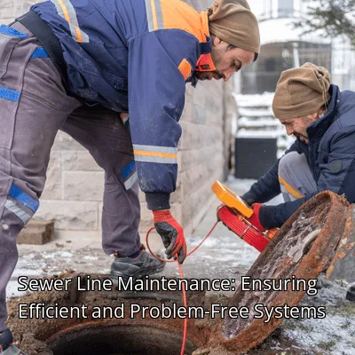 Sewer Line Maintenance: Ensuring Efficient and Problem-Free Systems