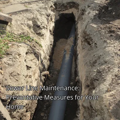 Sewer Line Maintenance: Preventative Measures for Your Home
