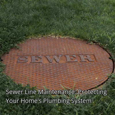 Sewer Line Maintenance: Protecting Your Home’s Plumbing System