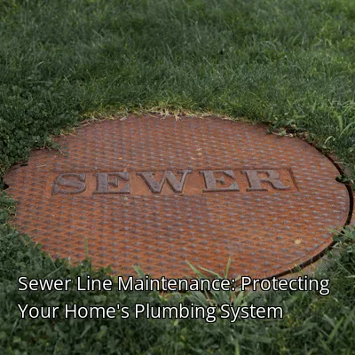 Sewer Line Maintenance: Protecting Your Home's Plumbing System