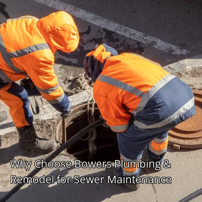 Why Choose Bowers Plumbing & Remodel for Sewer Maintenance