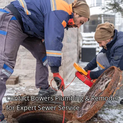 Contact Bowers Plumbing & Remodel for Expert Sewer Service
