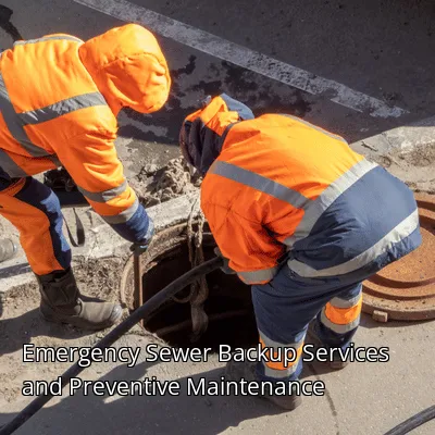 Emergency Sewer Backup Services and Preventive Maintenance