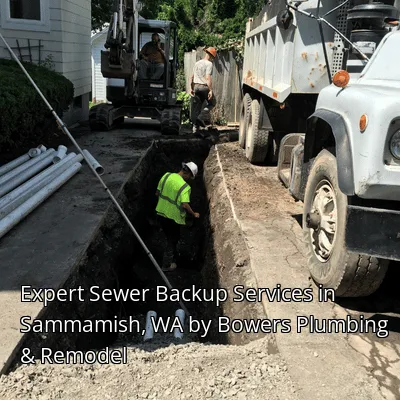 Expert Sewer Backup Services in Sammamish, WA by Bowers Plumbing & Remodel