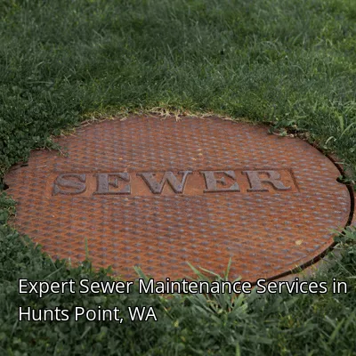 Expert Sewer Maintenance Services in Hunts Point, WA