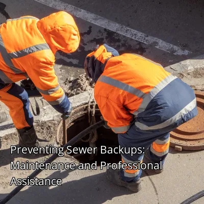 Preventing Sewer Backups: Maintenance and Professional Assistance