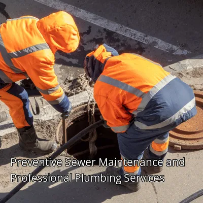Preventive Sewer Maintenance and Professional Plumbing Services