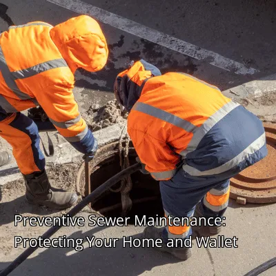 Preventive Sewer Maintenance: Protecting Your Home and Wallet