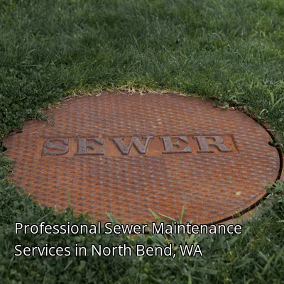 Professional Sewer Maintenance Services in North Bend, WA
