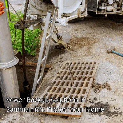 Sewer Backup Solutions in Sammamish: Protect Your Home