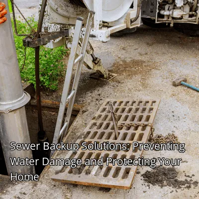 Sewer Backup Solutions: Preventing Water Damage and Protecting Your Home