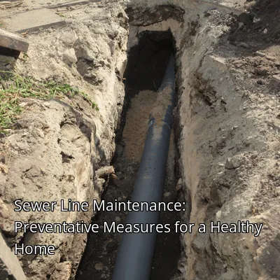 Sewer Line Maintenance: Preventative Measures for a Healthy Home