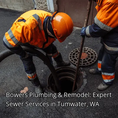Bowers Plumbing & Remodel: Expert Sewer Services in Tumwater, WA