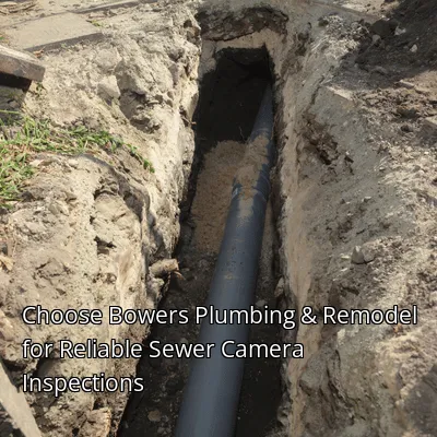 Choose Bowers Plumbing & Remodel for Reliable Sewer Camera Inspections