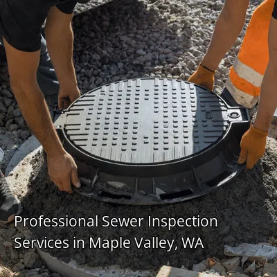 Professional Sewer Inspection Services in Maple Valley, WA