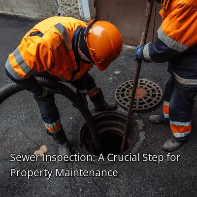 Sewer Inspection: A Crucial Step for Property Maintenance Sewer Inspection: A Crucial Step for Property Maintenance