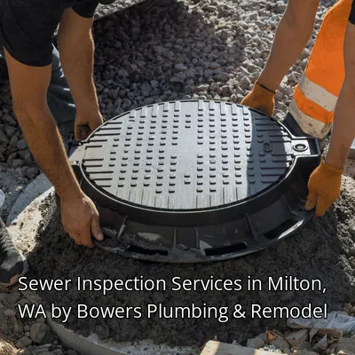 Sewer Inspection Services in Milton, WA by Bowers Plumbing & Remodel
